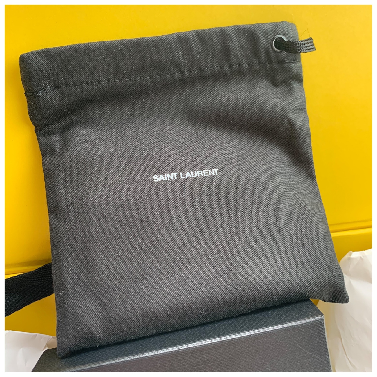 Saint Laurent beige Quilted Leather Card Case