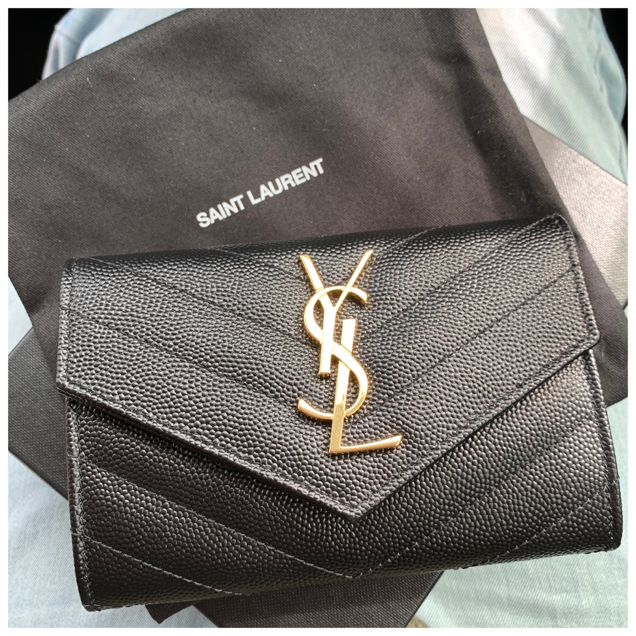New YSL Yves Saint Laurent Wallet ysl Clutch Envelope Long